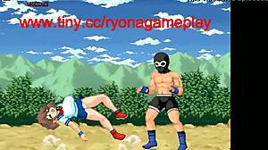 cute fighter girl battles men in inma fist action game