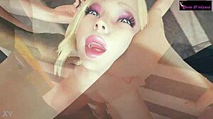 Intense interracial threesome demo with blowjobs.