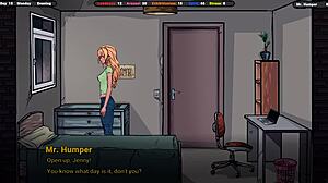 The landlord looks up jennys skirt as she dusts the refrigerator with anal blowjob bukkake creampie double penetration