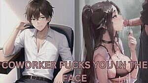 Coworker Bends You Over Desk, Rough Fuck