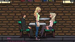 is she jerking off in the shower?