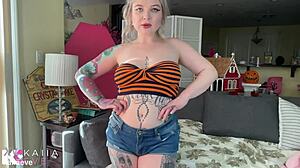 Worship mrs brief's belly button