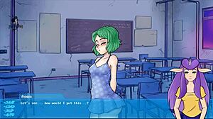 i teach redhead ada in her new uniform with monster in night lessons part 6