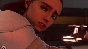 hey, rey's riding in star wars space blender animation hentai, it's wild