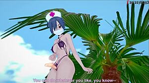 Valentine Nurse In Bikini Footjob And Bj Skullgirls Full Fantasyking3