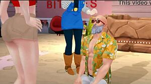 Bulma Chi Chi Android 18 Hentai Threesome