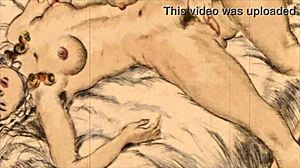 intense vintage erotic animation drawings