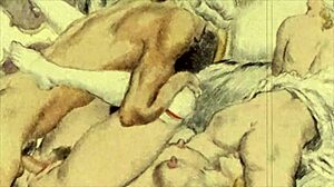 intense vintage erotic animation drawings