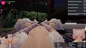 Manaka's Secret Flashing in Cat Costume During Central Park Free Run