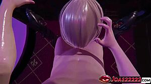 Seductive Princess In Black Dress Delivers Handjob Titfuck Blowjob Cumshot In Rule34 POV Animation