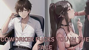Coworker Bends You Over Desk, Rough Fuck