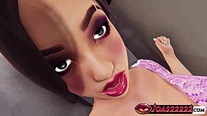 Hot Milf In Purple Stockings Gets Wet Pussy Fingered And Ass Licked.