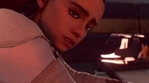 hey, rey's riding in star wars space blender animation hentai, it's wild