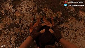 Jill Valentine Muddy BDSM Blowjob