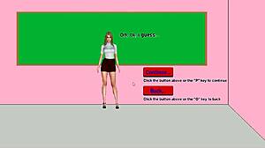 hot teacher taking her clothes off in front of her 18 year old students in classroom and then being convinced to have sex with them in lets fuck that exhibitionist teacher new 2025 hentai game