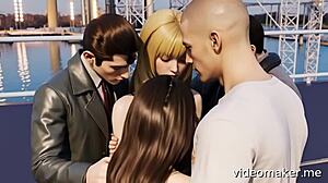 Lulu Dances on Stage in Lingerie