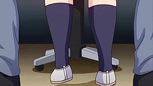 Busty Hentai Girl Fucked by Teacher in Anal