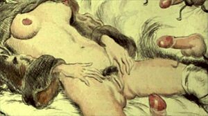 intense vintage erotic animation drawings