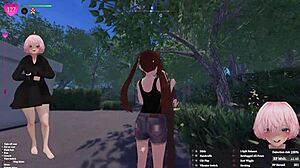 Manaka's Secret Flashing in Cat Costume During Central Park Free Run