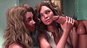 Blonde Teens Double Blowjob!