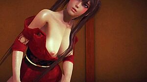 i admire the busty babe in red kimono 3d hentai