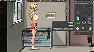 is she jerking off in the shower?