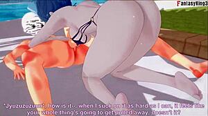 valentine sexy nurse on bikini having fun 2 skullgirls full fantasyking3