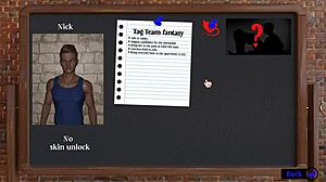 Her first threesome, and she enjoys it to the max in hentai kink maker game.