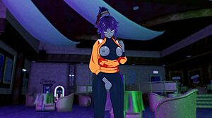 Yoruichi Squirts After Sensual Pussy Masturbation in Bleach Parody