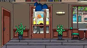 Wow, that lustful landlord teaches innocent jenny passionate kissing!