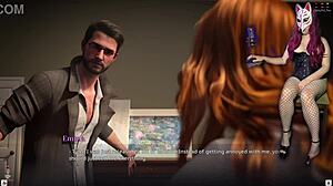 i'm riding that redhead wife's wet pussy in boundaries of morality 2 with big tits and stockings