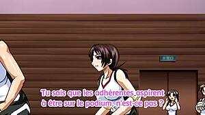 In this hentai sport video, big tits players compete intensely on the field