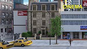 Her first threesome, and she enjoys it to the max in hentai kink maker game.