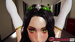 Naga Saki angel intense POV fuck anal creampie tied