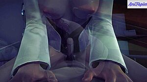 Hot doctor demonstrates new healing sex techniques in 3d hentai