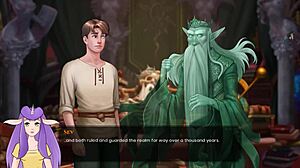 In the legend uncensored part 21, a sexy anime girl shines in the game