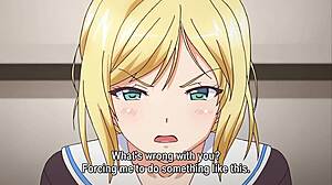 Watch this hentai scene with big tits and blowjob