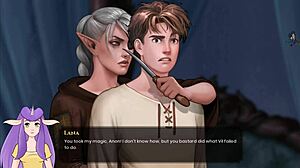 In the legend uncensored part 21, a sexy anime girl shines in the game