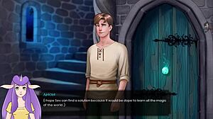 In the legend uncensored part 21, a sexy anime girl shines in the game