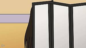 The growth zumo girl in anime animations with huge belly