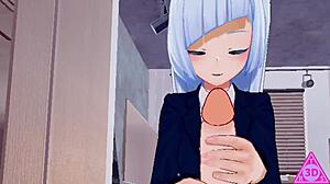 Koikatsu miwa jujutsu kaisen have sex blowjob handjob and cumshot uncensored thereal3dstories part1!