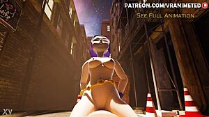 Raven vs eromancer cowgirl riding cock in teen titans hentai