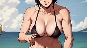 Hange Zoe Likes Sunbathing With Hairy Armpits