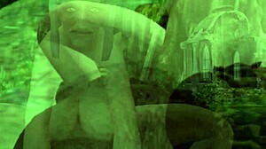 In this hentai, the grandmother seduces the minotaur by riding him in cowgirl position part ii