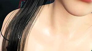 Juzi performs a handjob in this POV scene