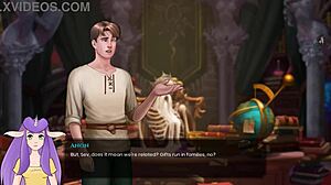 In the legend uncensored part 21, a sexy anime girl shines in the game