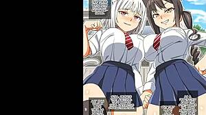 fucking cute petite busty student girls with big asses tits in anime hentai manga