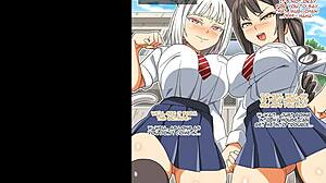 fucking cute petite busty student girls with big asses tits in anime hentai manga