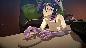 harpy showcases an orc massage in the game