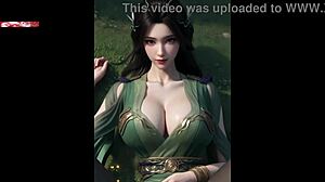 goddess temptress awaits in 3d animated hentai beauty